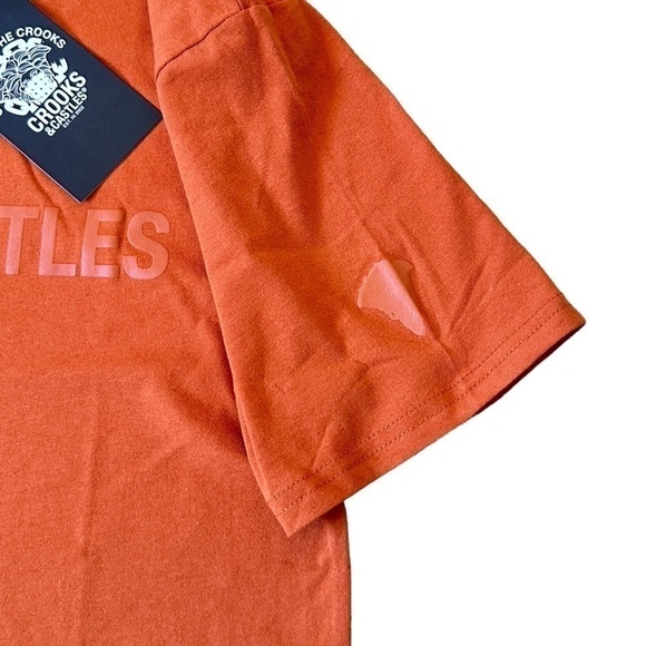 NWT Crooks & Castles Logo Tee in Burnt Orange - Picture 2 of 6